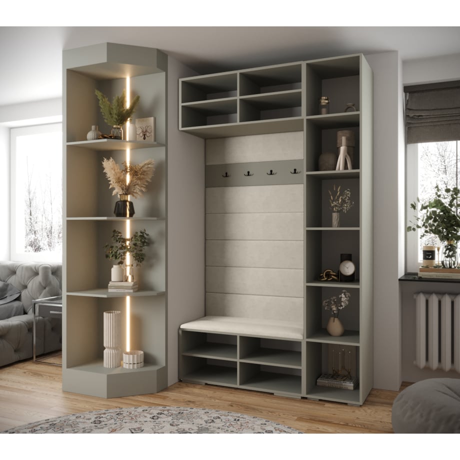 Garderoba do przedpokoju INOVA 2 Z20 kaszmir+złoty+manila02