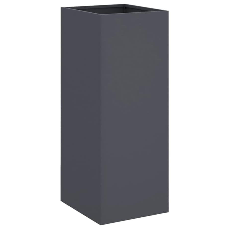 vidaXL Donica, antracytowa, 32x29x75 cm, stal