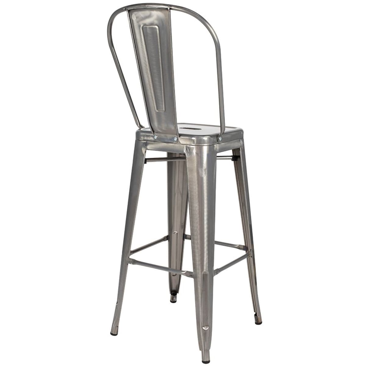 Krzesło metalowe Tower Big Back KH010100969 nowoczesne szare