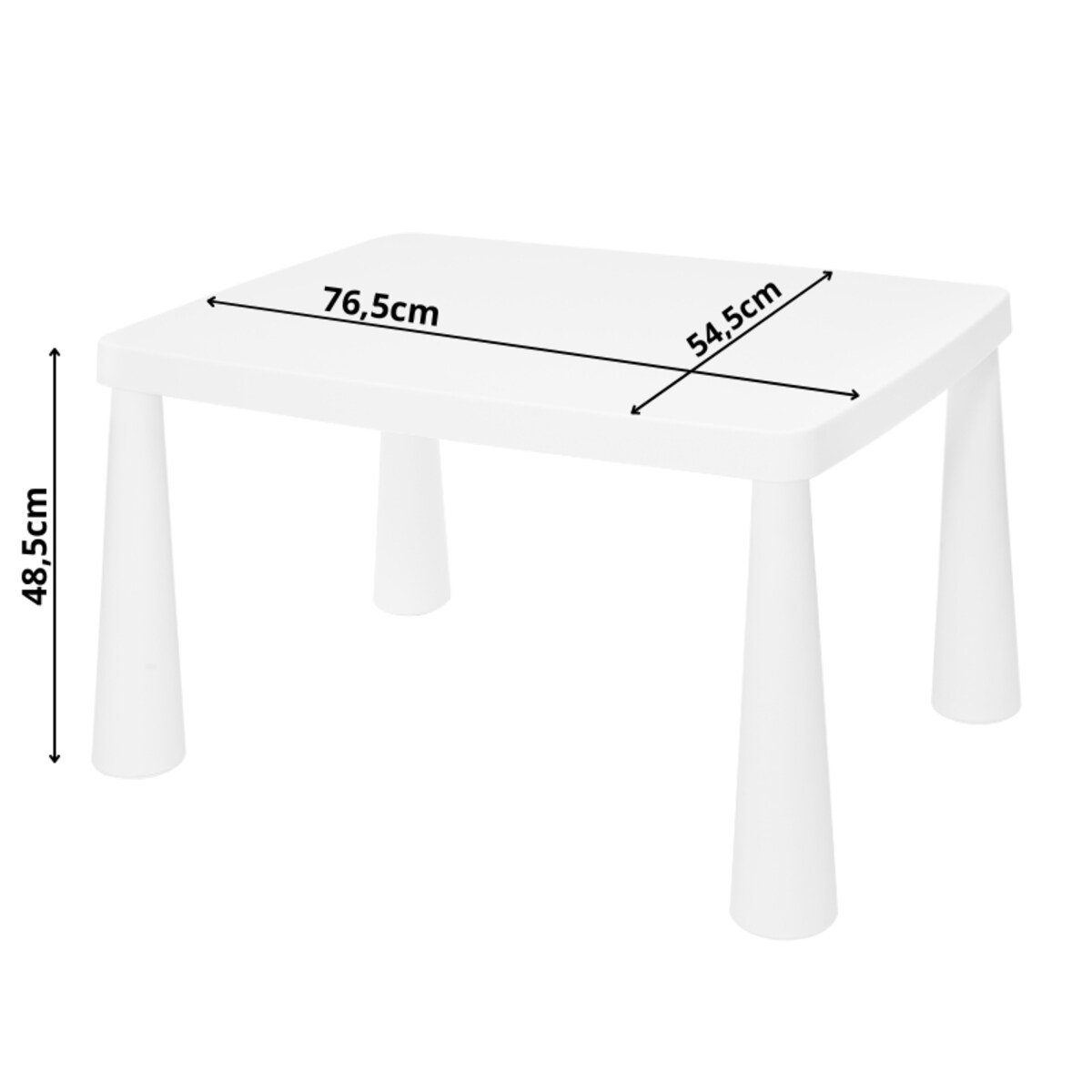 Stolik dla dzieci plastikowy biały stabilny stoliczek