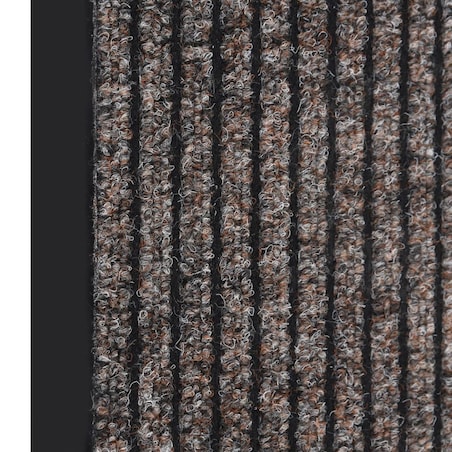 vidaXL Wycieraczka, prążkowana, beżowa, 60x80 cm