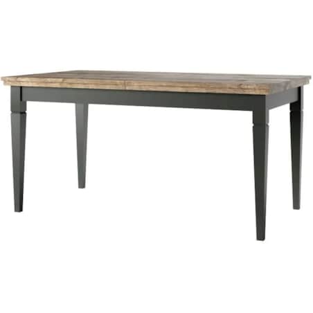 Stół rozkładany EVORA 160(240)x90 dąb lefkas/zielony mat