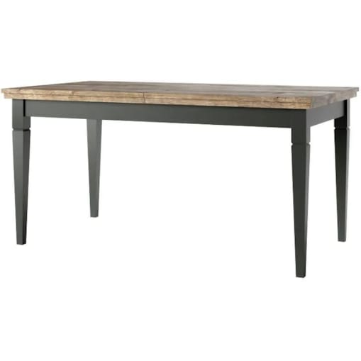 Stół rozkładany EVORA 160(240)x90 dąb lefkas/zielony mat