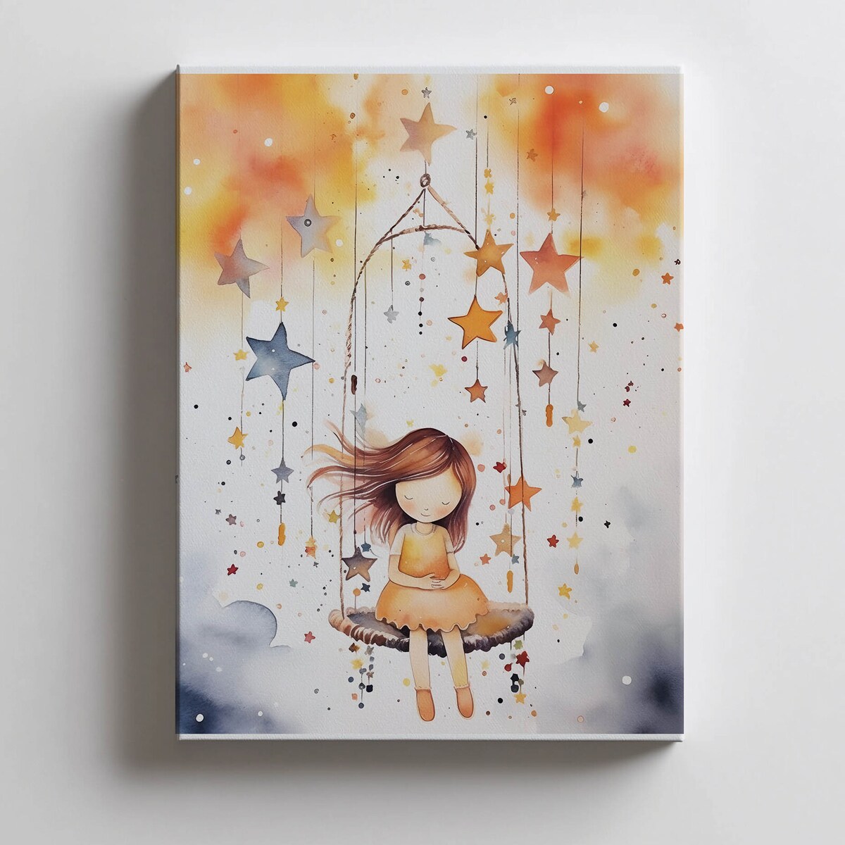 Karuzela Gwiazd, 40x50 cm, bez ramy, płótno premium na blejtramie