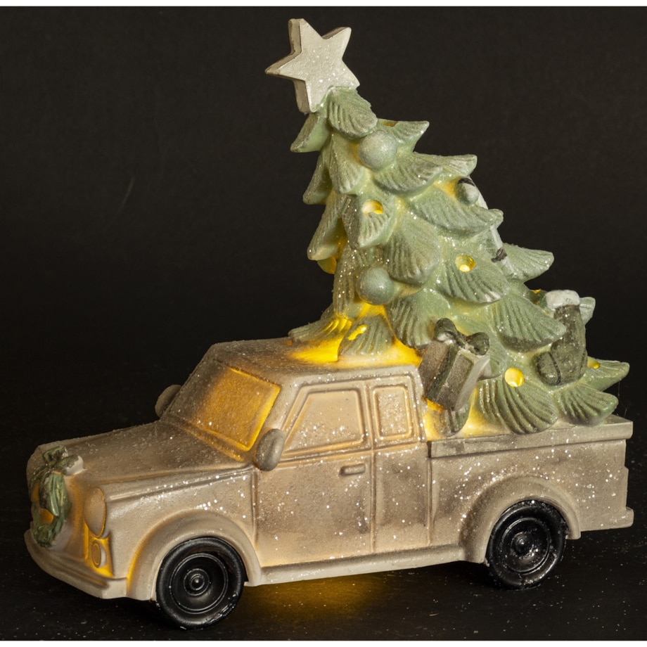 Dekoracja - samochód LED 19x22x9 cm CAMION