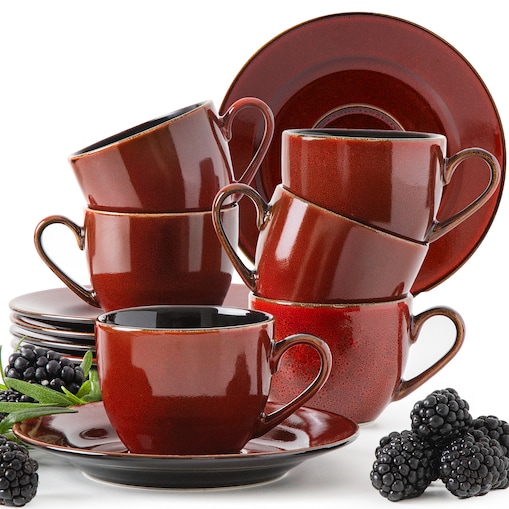 GAMBIA Zestaw kawowy espresso 6 os. (12 el.)