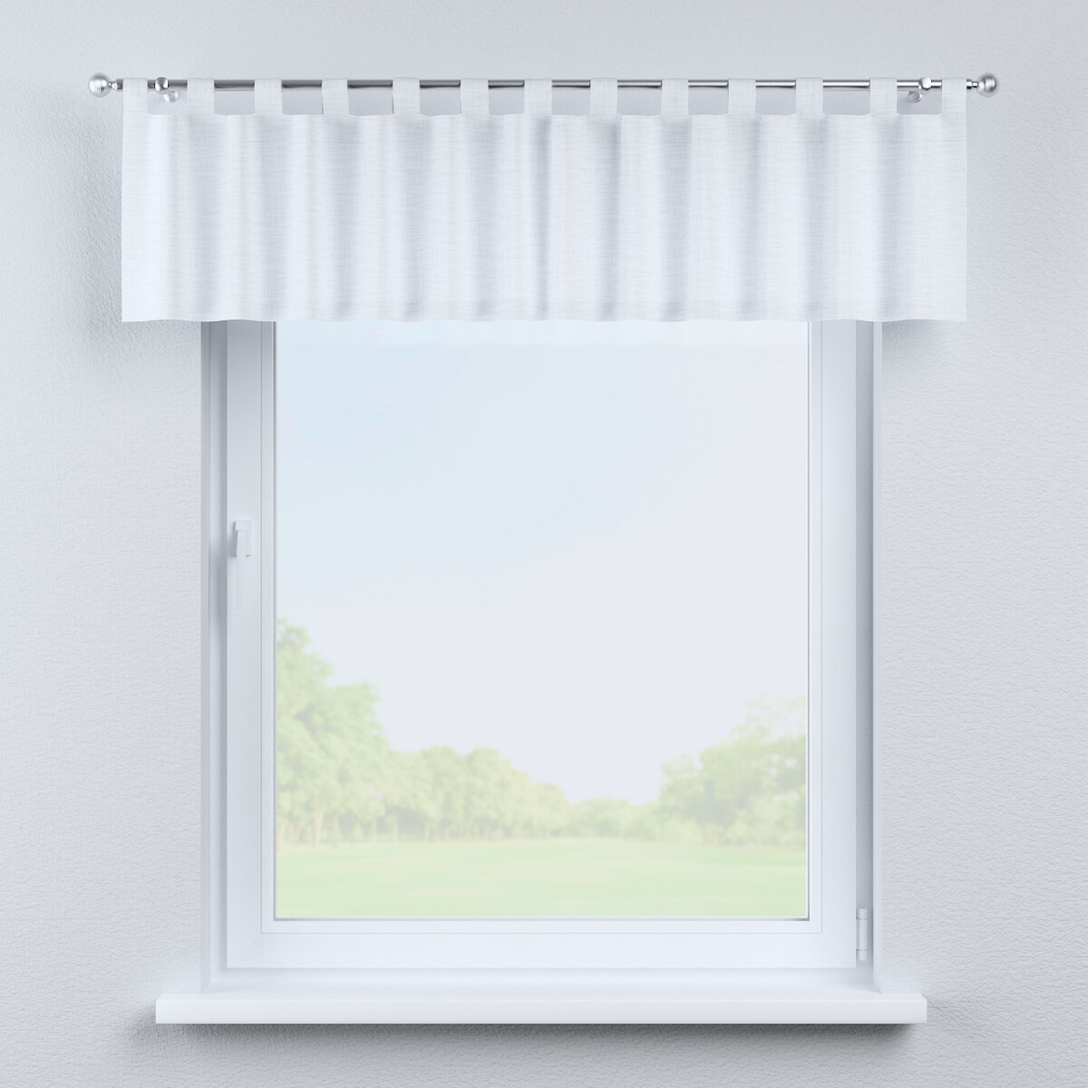 Lambrekin na szelkach 390x40 biały