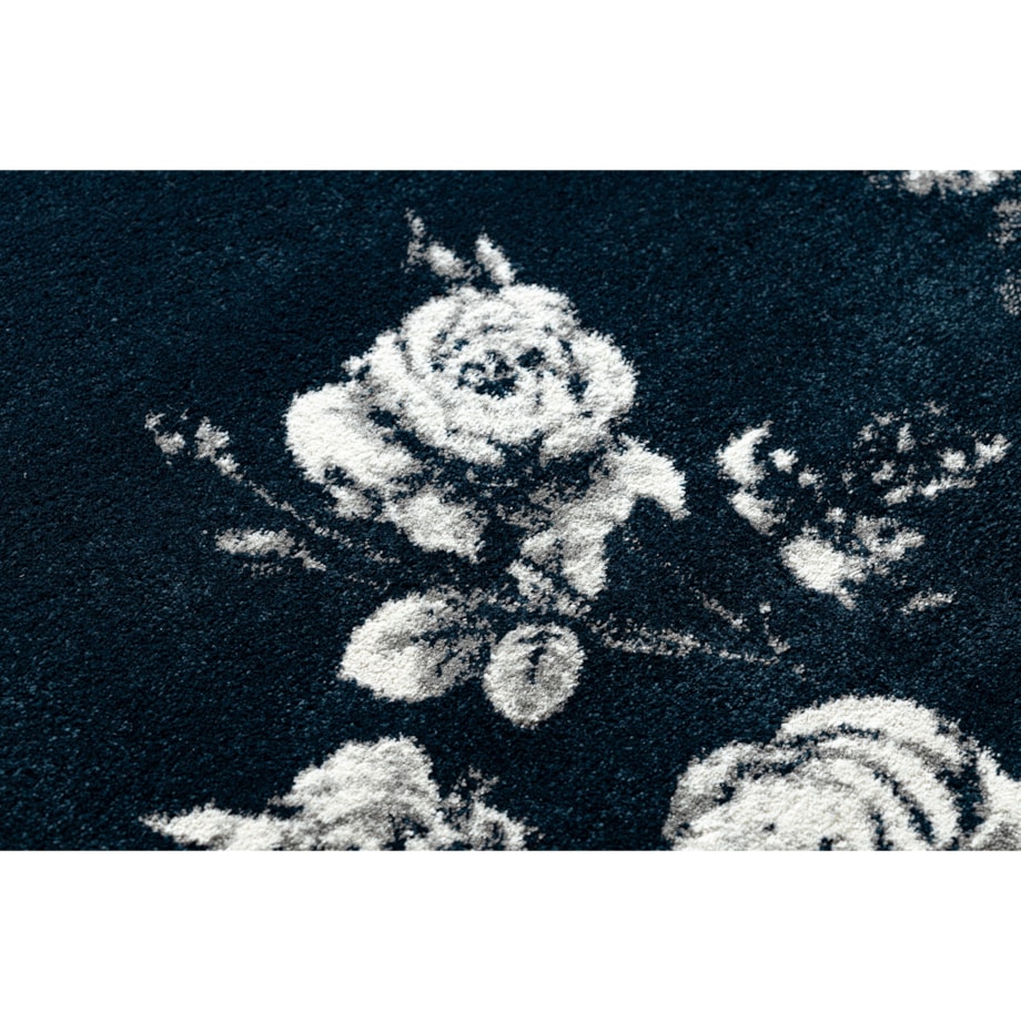 Dywan GNAB 60642734 Kwiaty róże granat / 140x200 cm