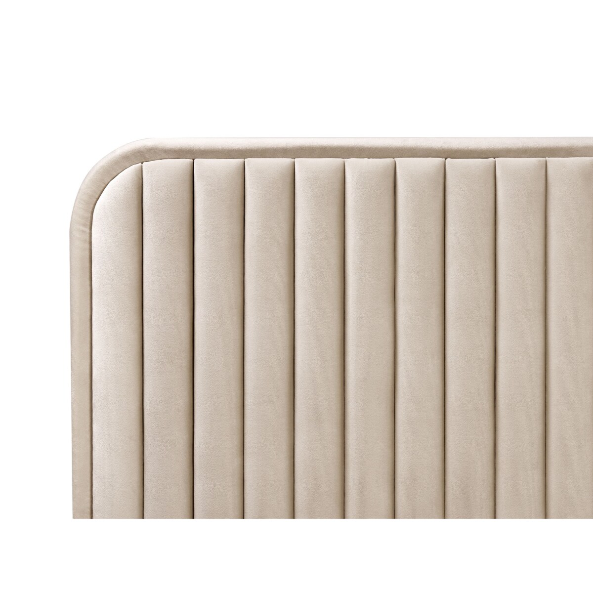 Łóżko welurowe 160 x 200 cm beżowoszare BRIN