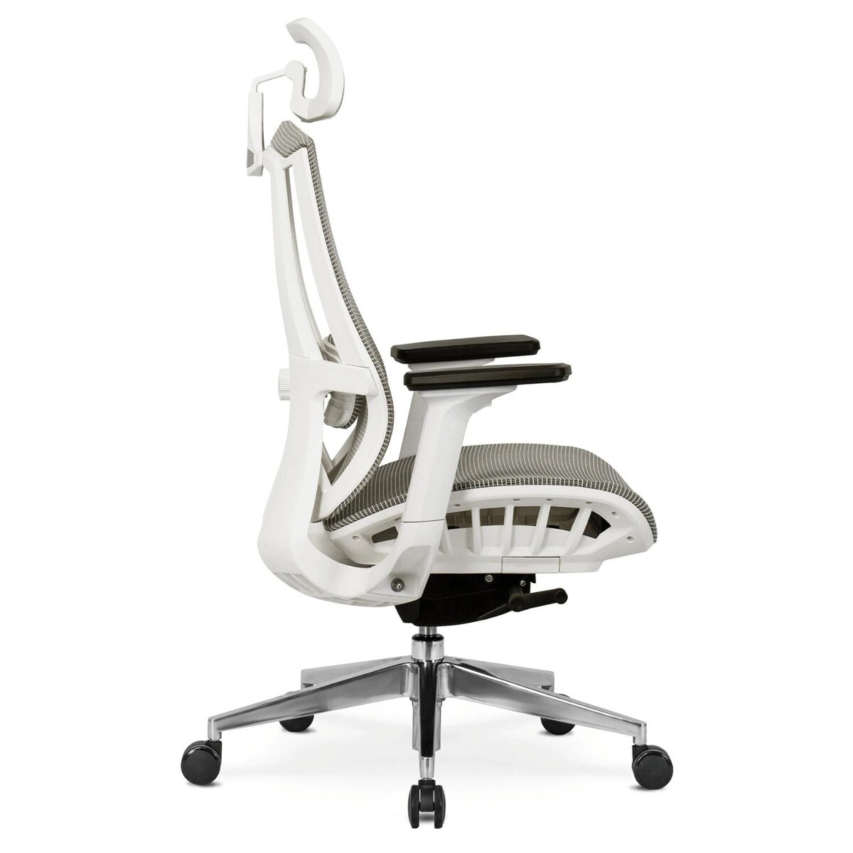 Fotel gamingowy obrotowy ergonomiczny regulowany do biurka beżowy SKY