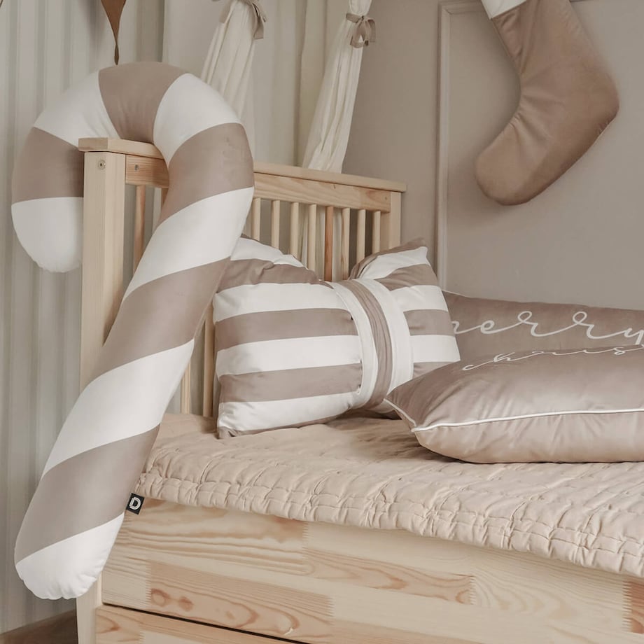 Poduszka XMAS wzór XM21 | Piaskowa laska cukrowa XXL