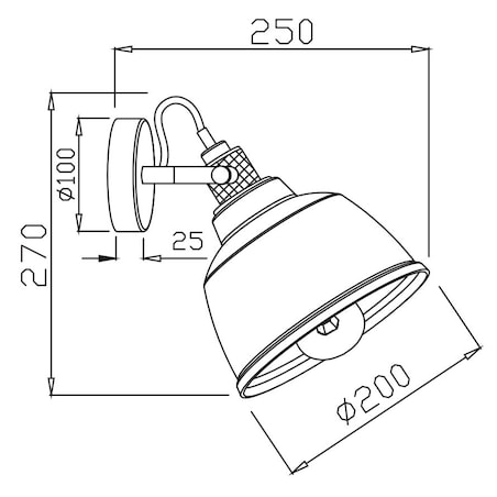Industrialna LAMPA ścienna IRVING T163-01-R Maytoni loftowa OPRAWA regulowany kinkiet bursztynowy