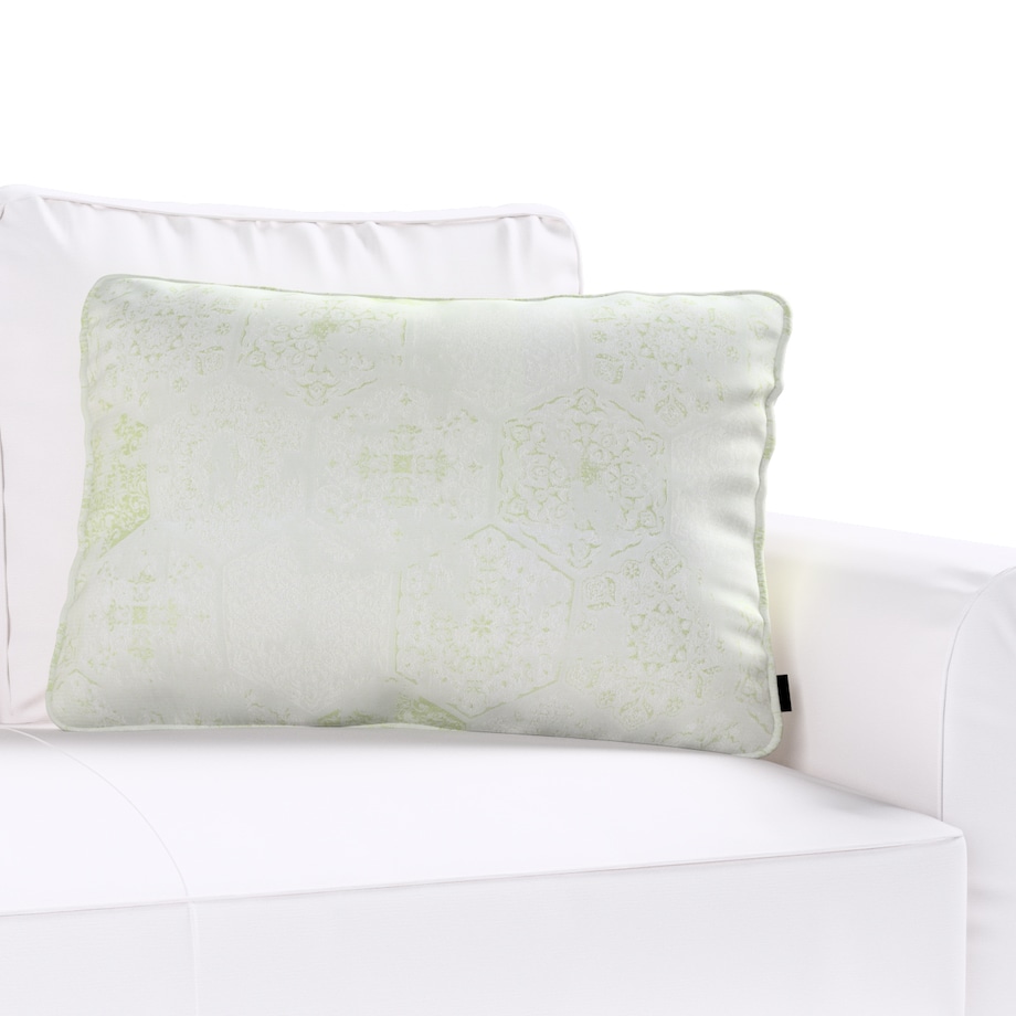 Poszewka Gabi na poduszkę prostokątna 60x40 zielony ornament