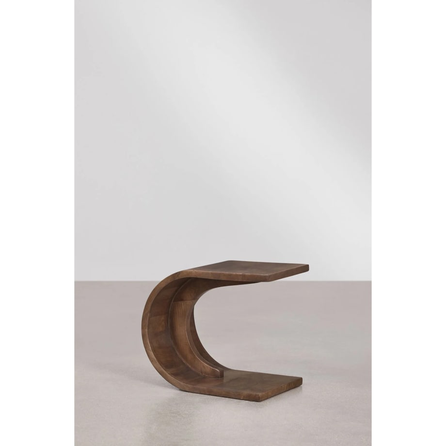 Stolik nocny z drewna mango, brązowy Rigi 45x30 cm