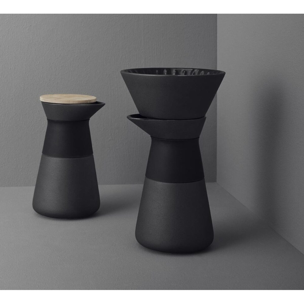 Zaparzacz do kawy Slow brew czarny Theo, 600 ml, Stelton