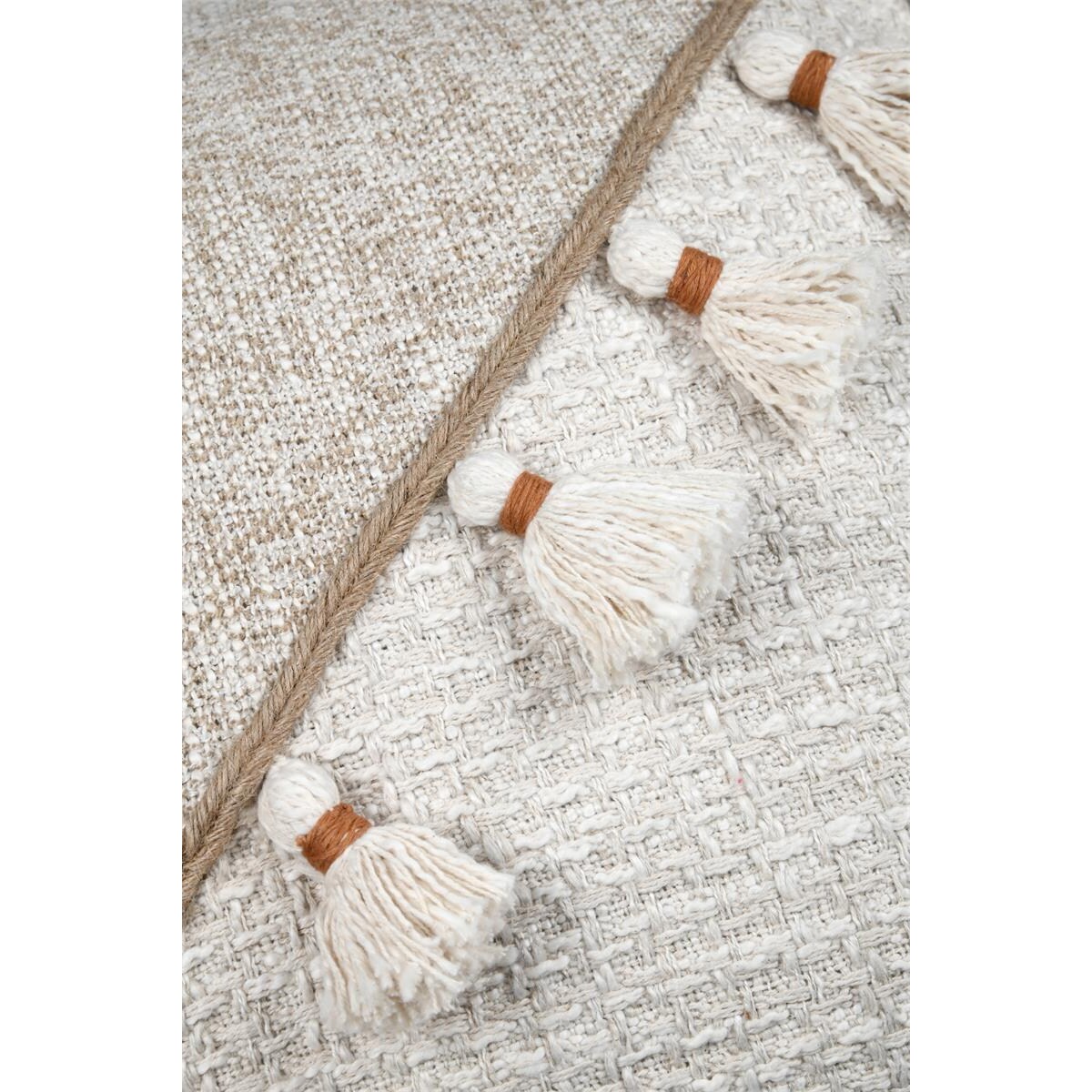 Poduszka dekoracyjna ZIANA boho z frędzlami, 45 x 45 cm