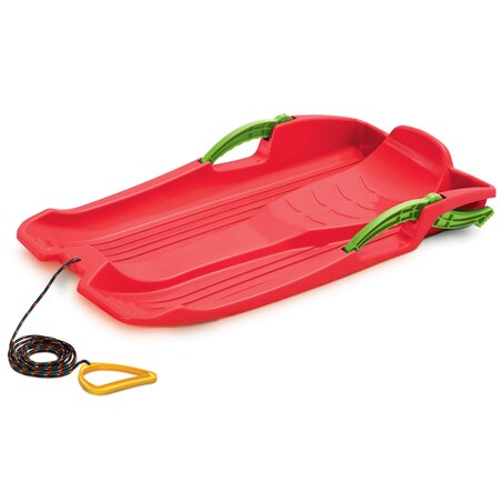 Sanki Bobslej Z Hamulcami Na Śnieg Hornet Ślizg Dla Dzieci Czerwone
