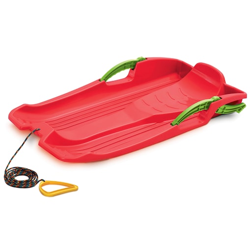 Sanki Bobslej Z Hamulcami Na Śnieg Hornet Ślizg Dla Dzieci Czerwone