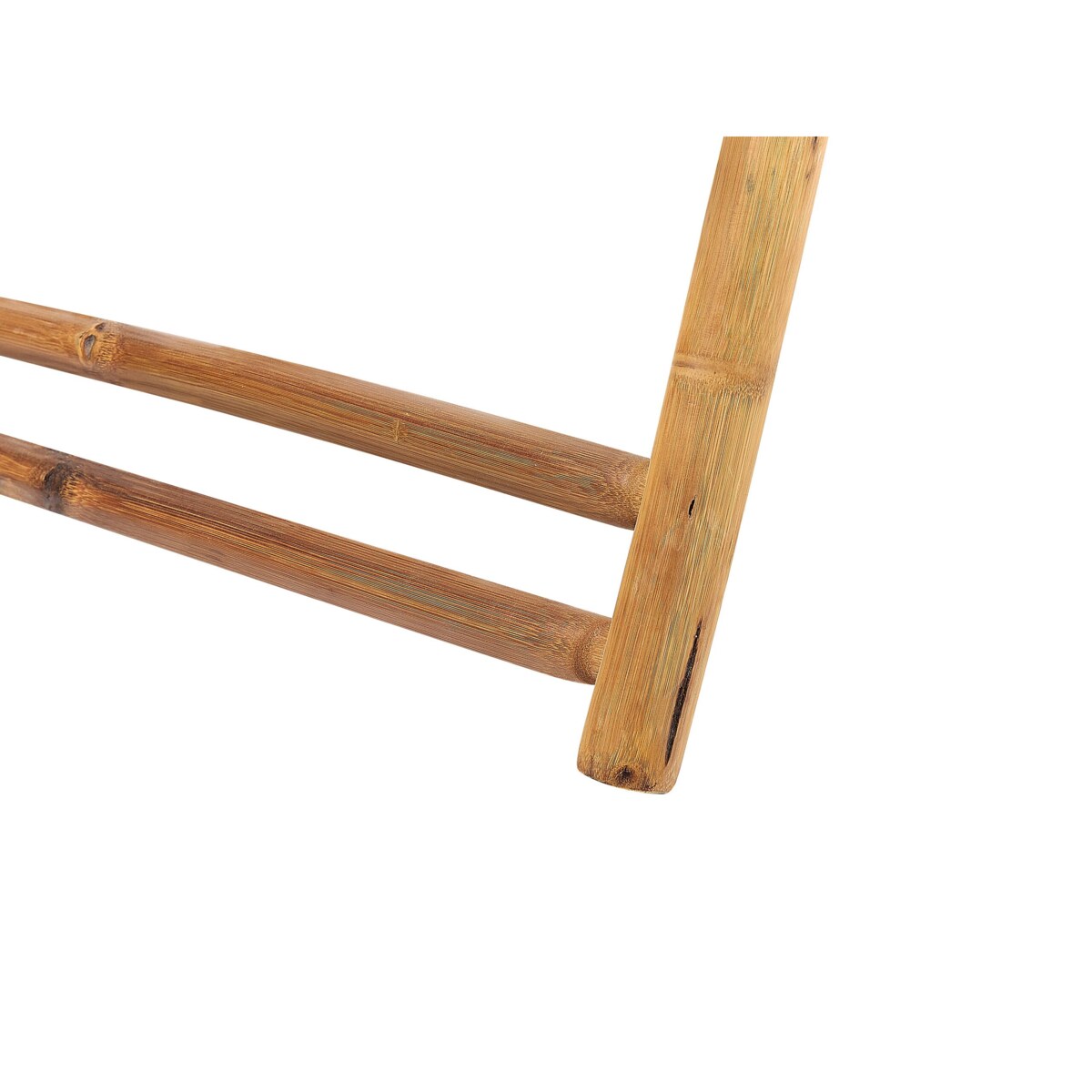 Zestaw 2 leżaków ogrodowych bambusowy jasne drewno z białym ATRANI