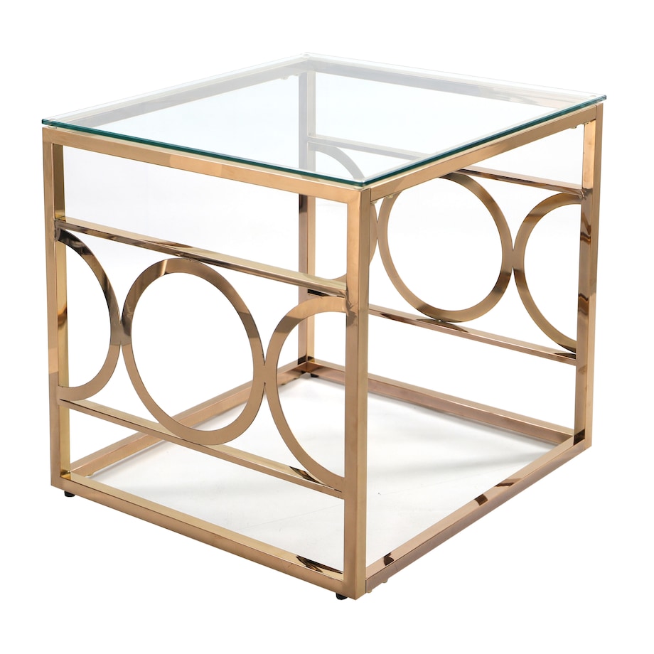 Stolik kawowy Szampańskie złoto 55x55x55