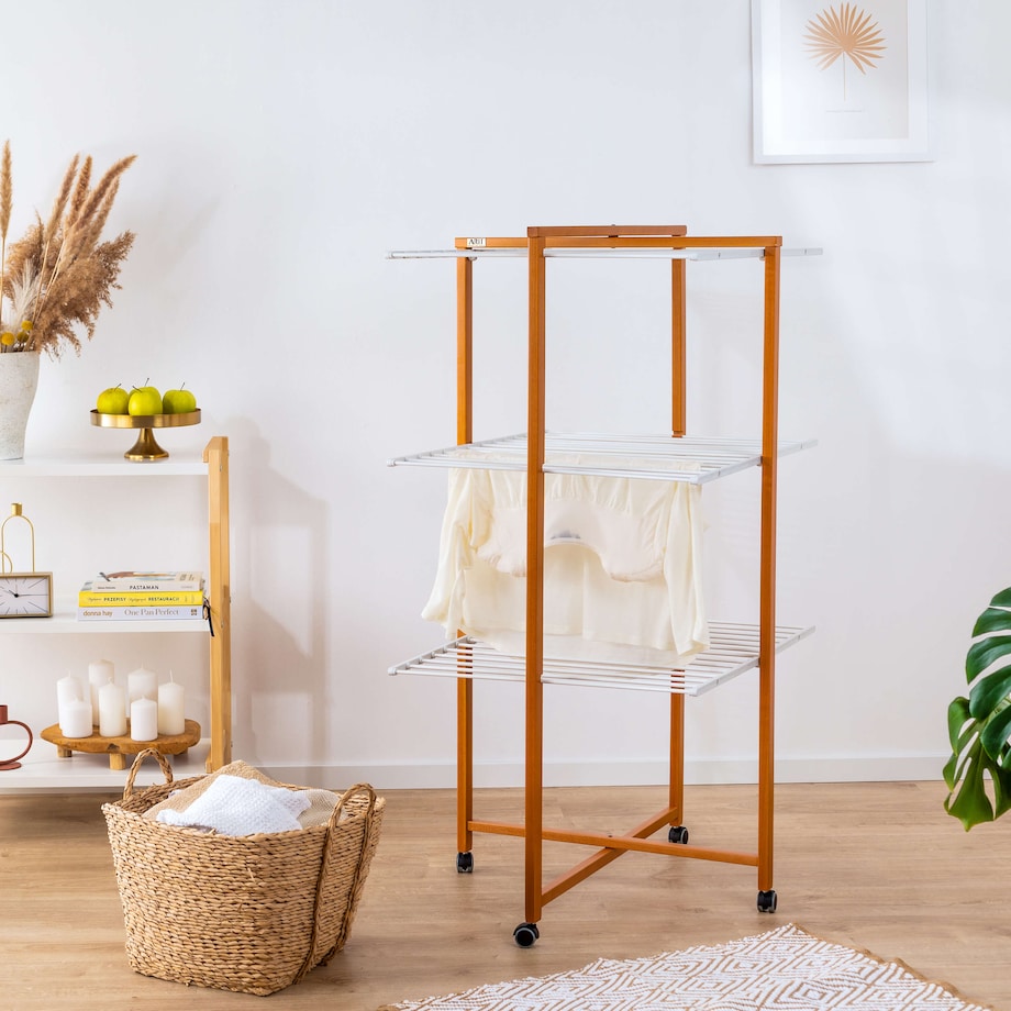 ARREDAMENTI KARISMA Suszarka na pranie - 80 x 68 cm, Brązowy