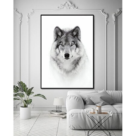 Poster Story, Plakat, Obraz - Wilk w Akwareli, wymiary 50 x 70 cm