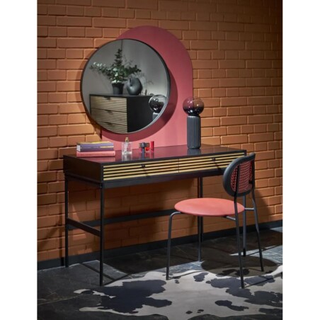 Lustro okrągłe PATINA czarne