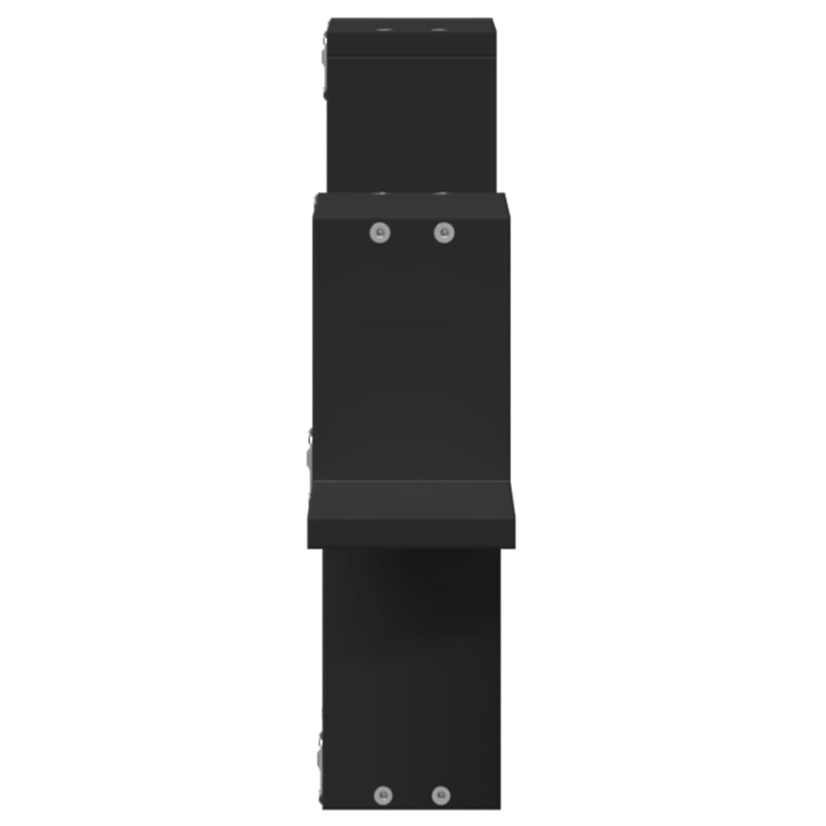 vidaXL Półka wisząca, czarna, 104,5x10x43 cm, materiał drewnopochodny