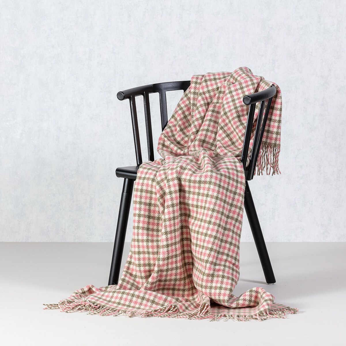 Pled Zelandia 140x200cm old rose/khaki, 140 x 200 cm