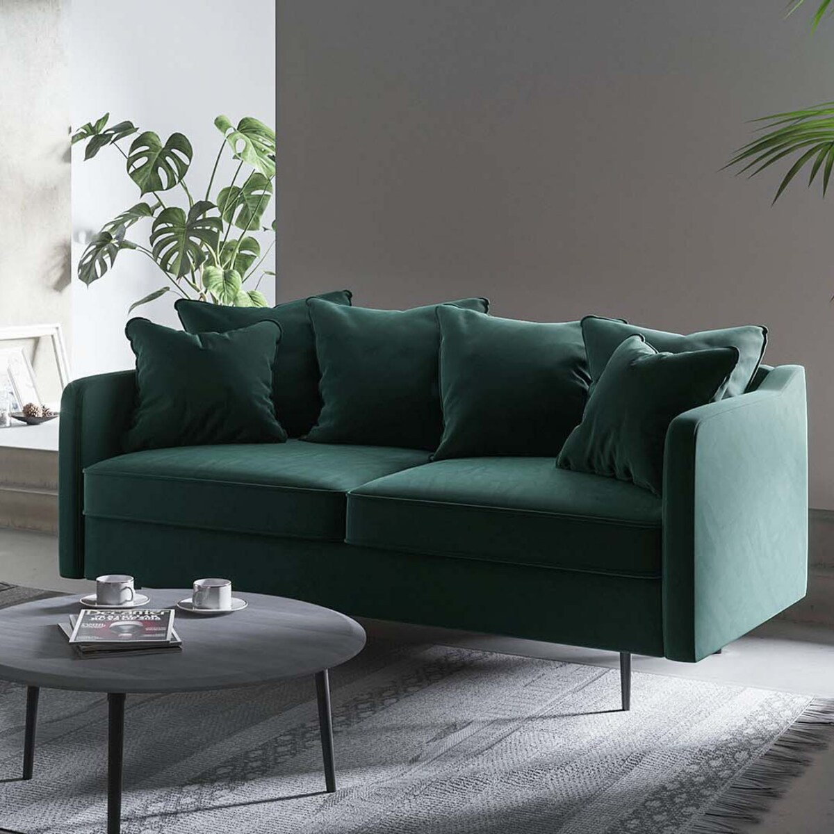 Esme Sofa 2-osobowa - turkusowa
