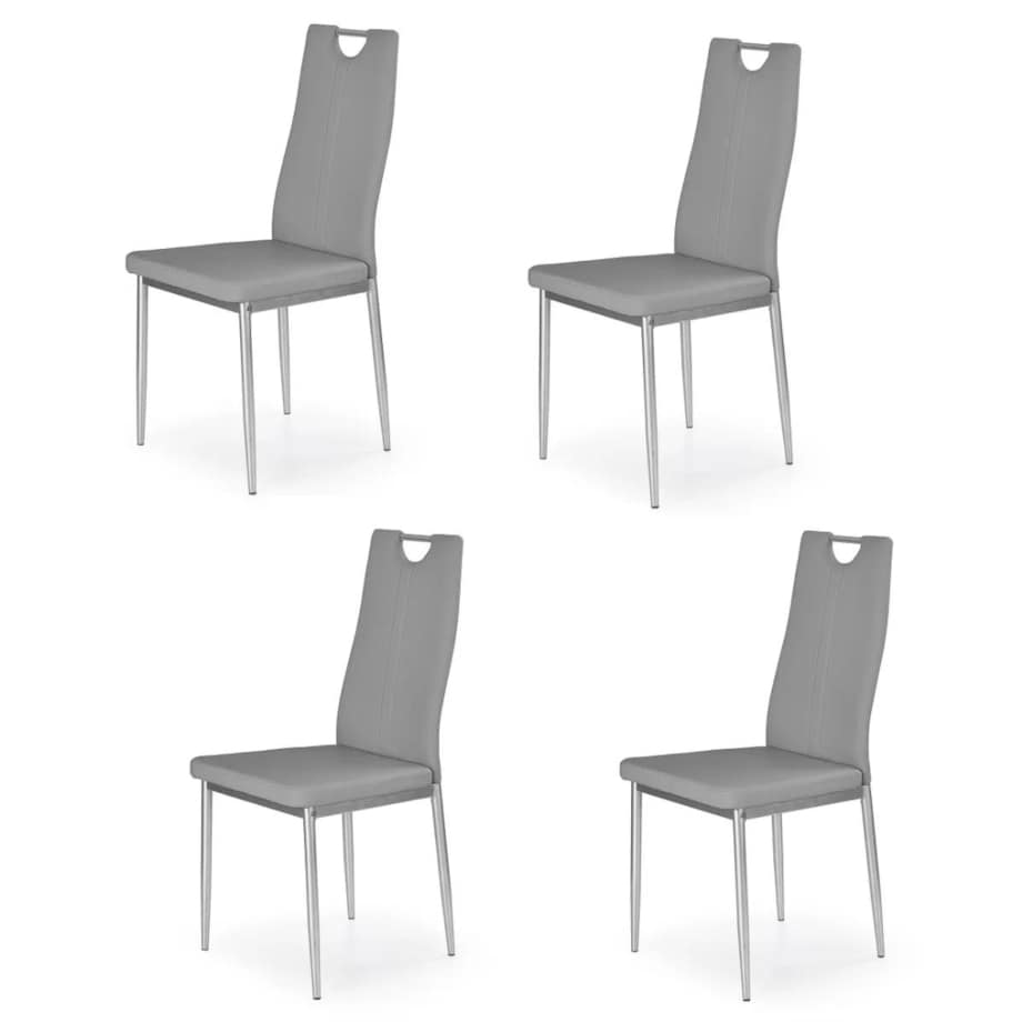 Zestaw krzeseł K202 4 szt szare