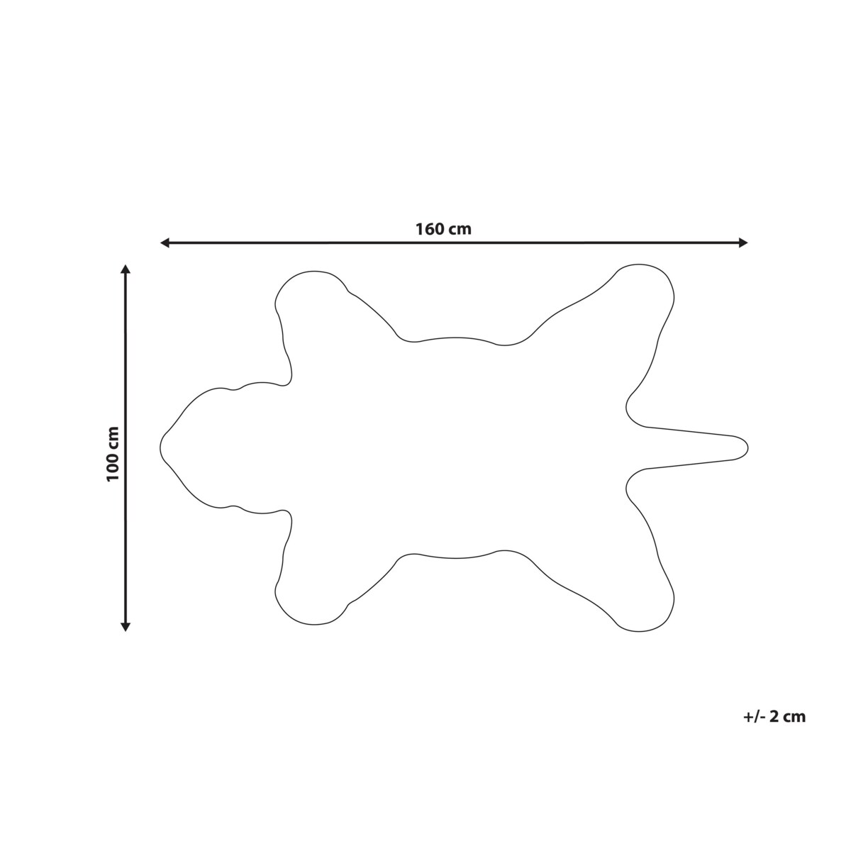 Dywan dziecięcy wełniany tygrys 100 x 160 cm czarno-biały SHERE