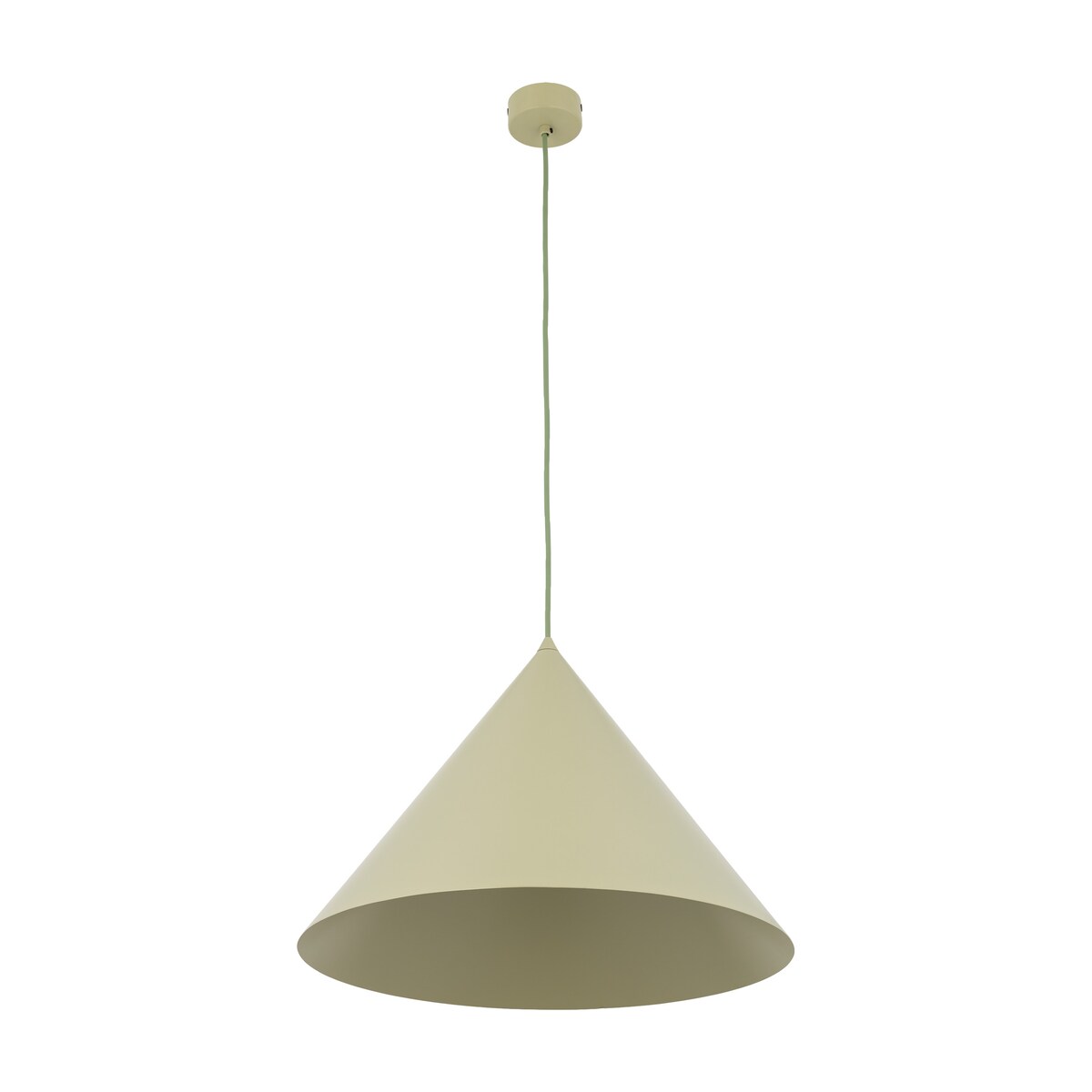 Lampa wisząca TK Lighting CONO XL PISTACIO pistacjowa 50 cm E27 loft nowoczesna do salonu i jadalni