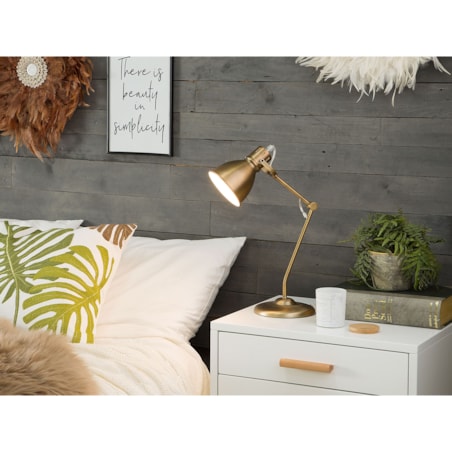 Lampa biurkowa MONSAN Regulowana Metal Mosiężny