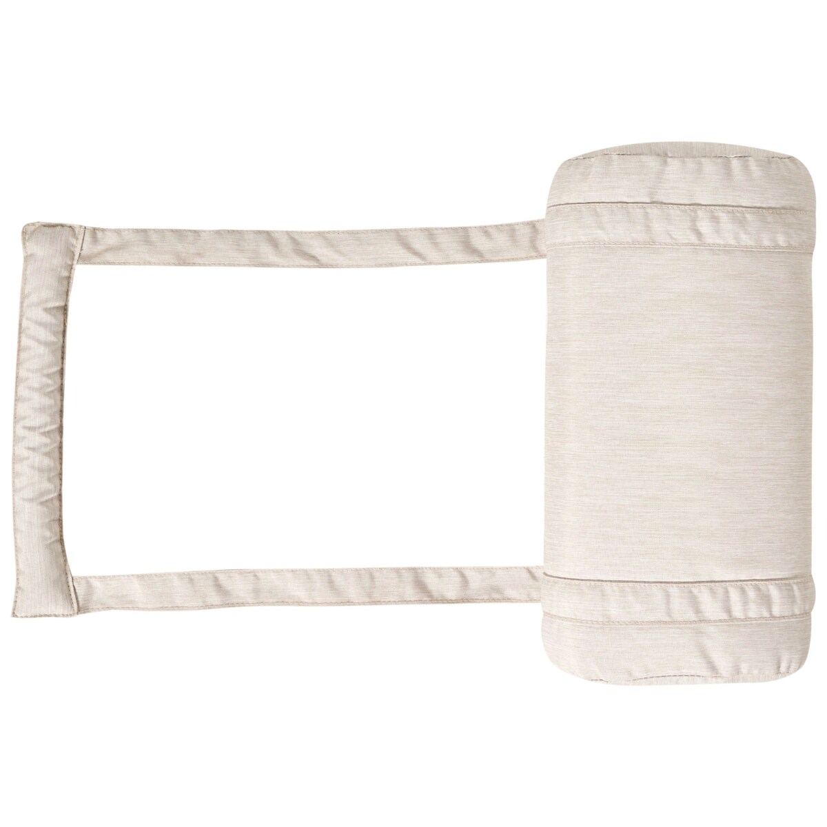 Poduszka na leżak ogrodowy BRESCIA PREMIUM 180 x 60 cm Jasnobeżowy