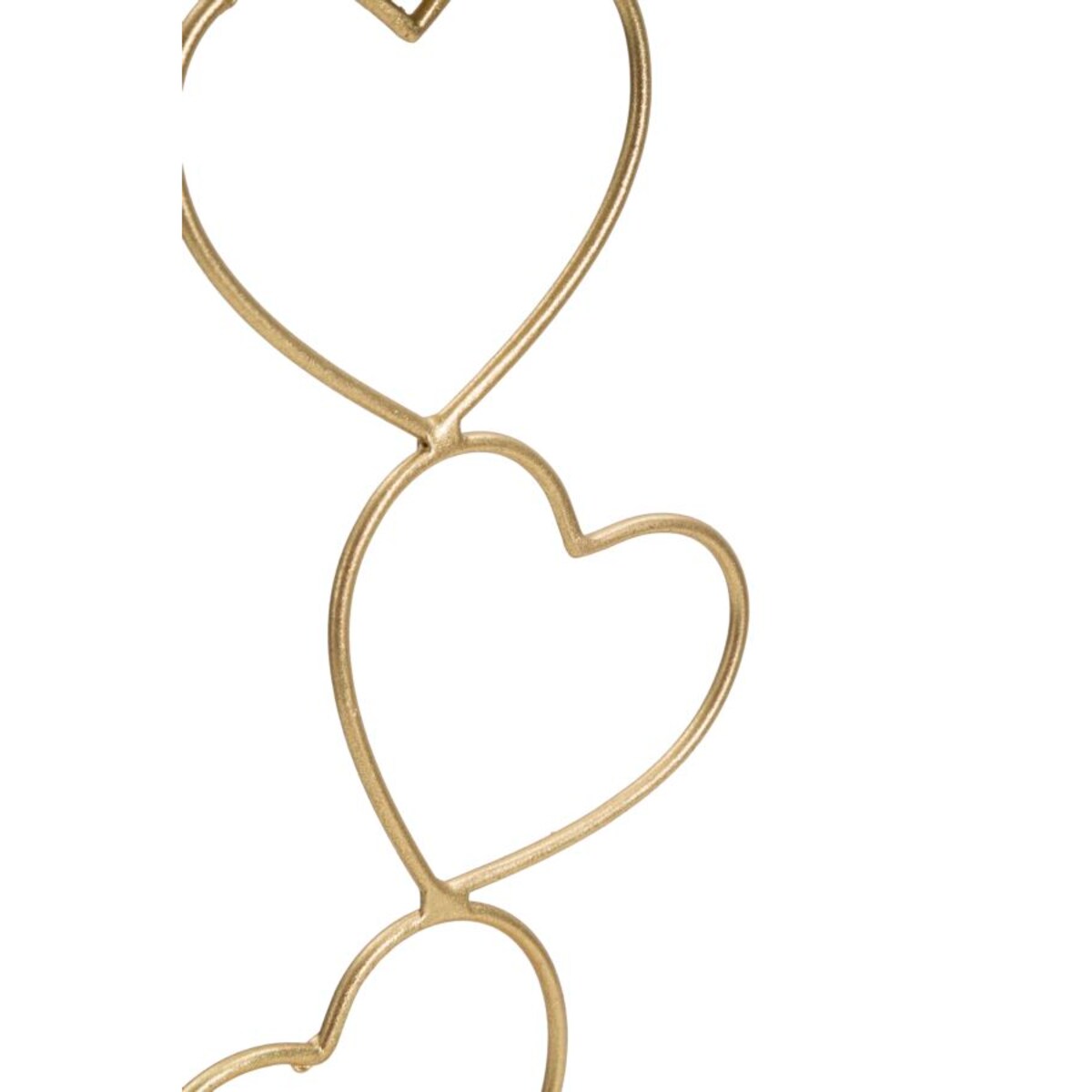 Świecznik dekoracyjny Hearts, 14,5 x 10 x 32,5 cm, świecznik na świecę, złoty, biały, żelazo, marmur, Mauro Ferretti