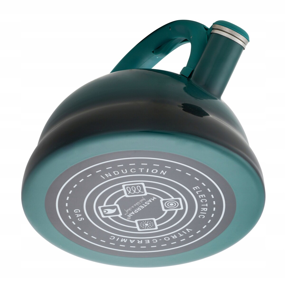 Czajnik Emaliowany Retro 2.2L Zielony Z Gwizdkiem Indukcja Gaz