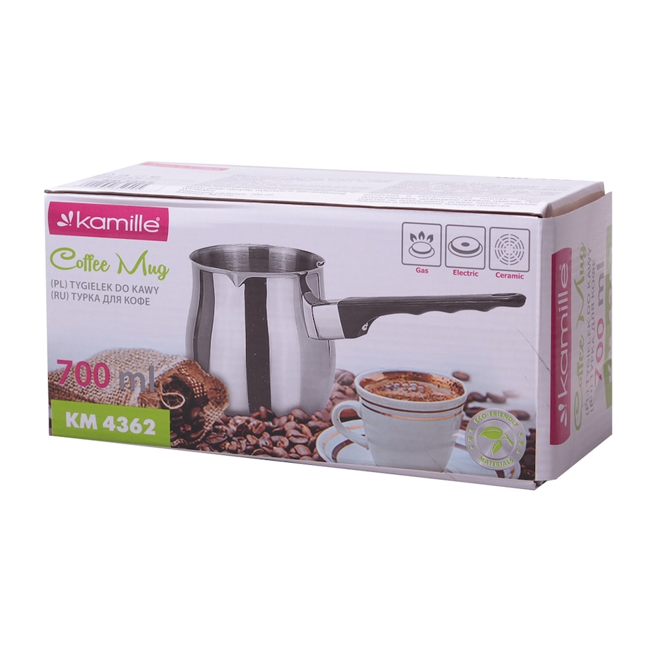 Stalowy tygielek do kawy po turecku 700ml KAMILLE