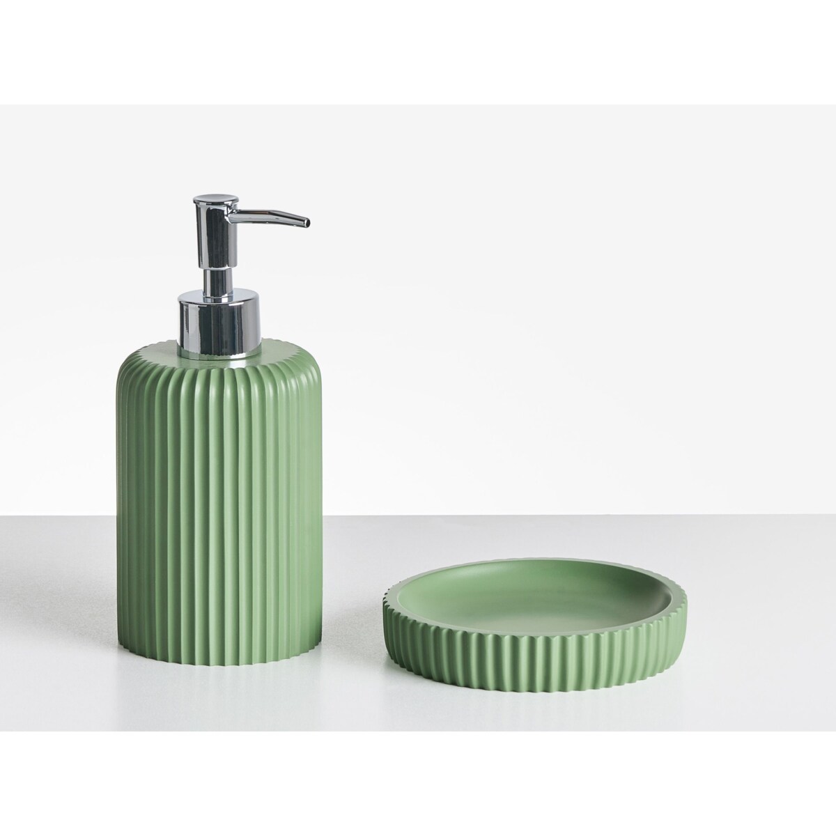 Zestaw akcesoriów łazienkowych 5 elementów CAMANA Zielony