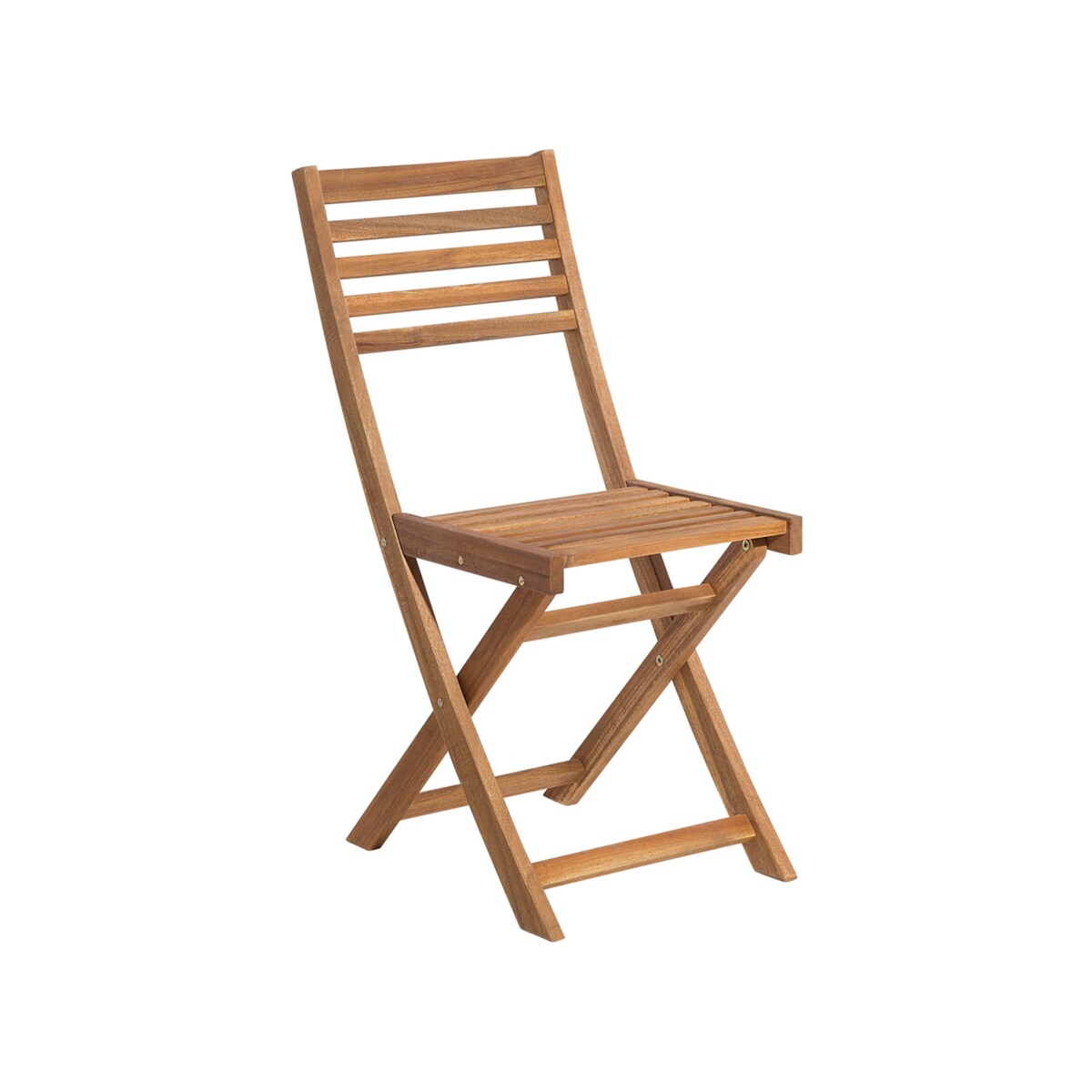 Zestaw mebli balkonowych drewniany jasny z poduszkami żółtymi FIJI