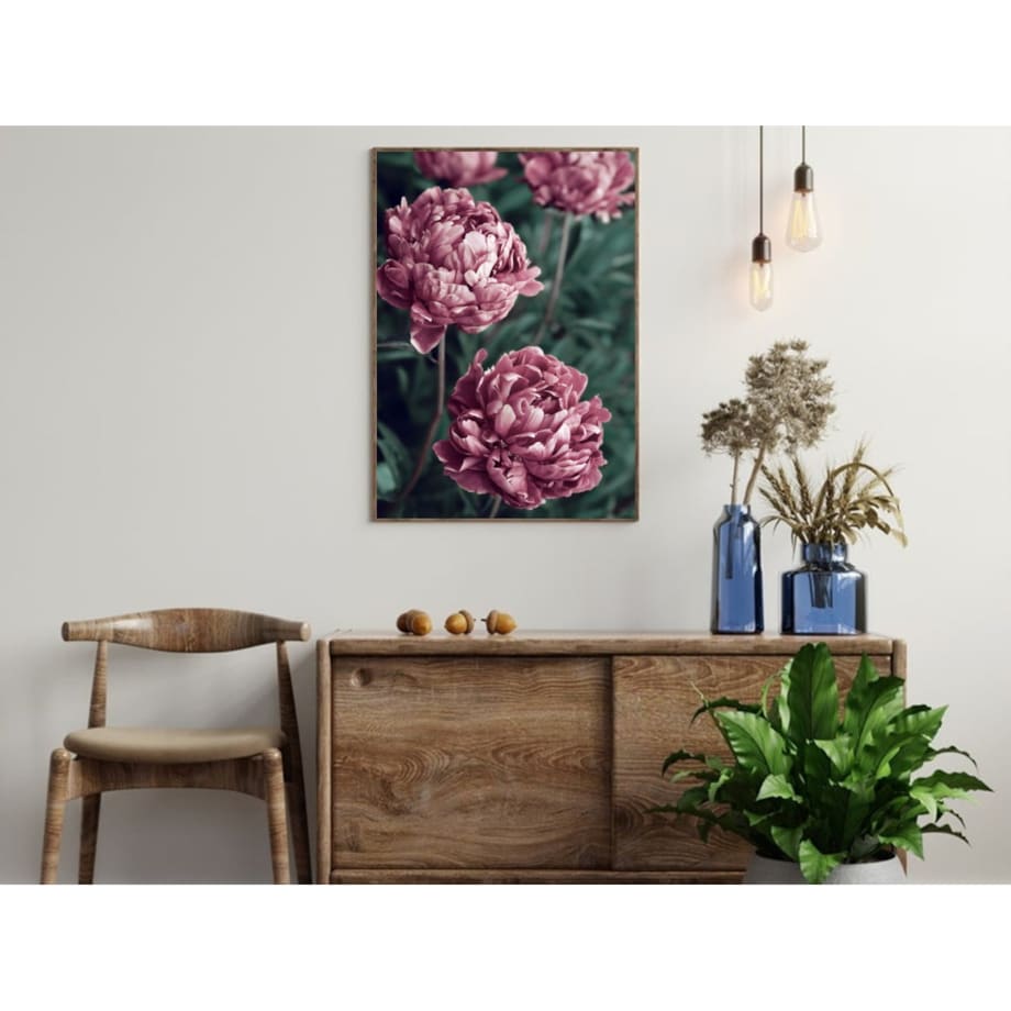 Poster Story, Plakat, Obraz - Fioletowe Piwonie, wymiary 42 x 60 cm