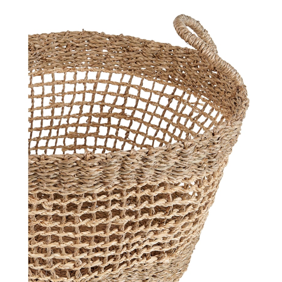 Zestaw 2 koszy z trawy morskiej naturalny AROWANA