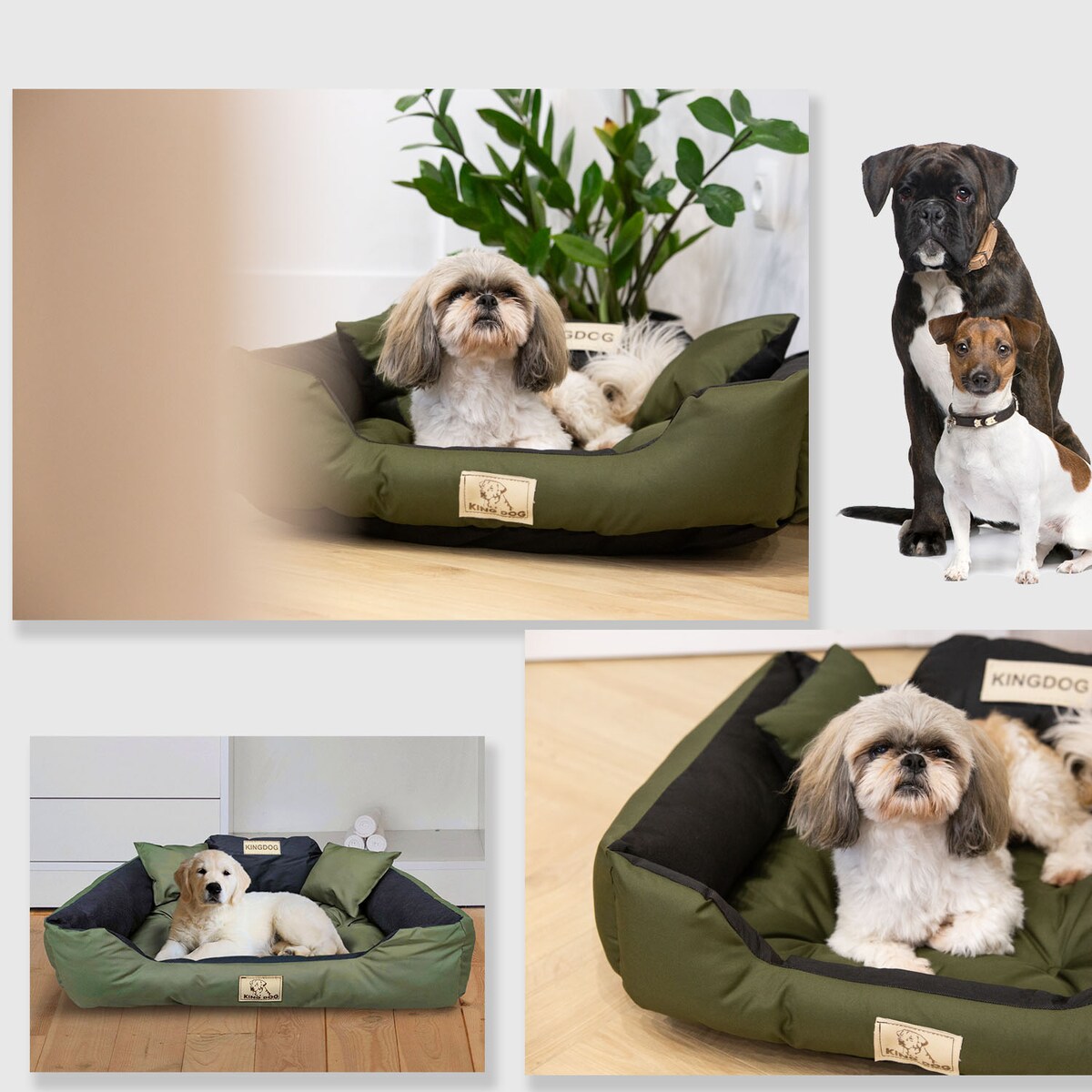 Legowisko Dla Dużego Psa 130X105 Cm Posłanie Kanapa Z Miejscem Na Imię Wodoodporne