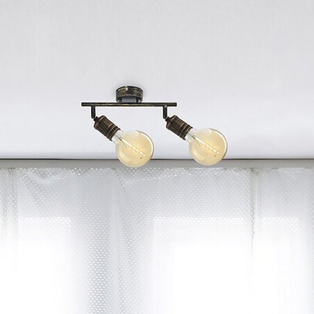 Reflektorki złote antyczne Fidel 3215 przysufitowa lampa do kuchni