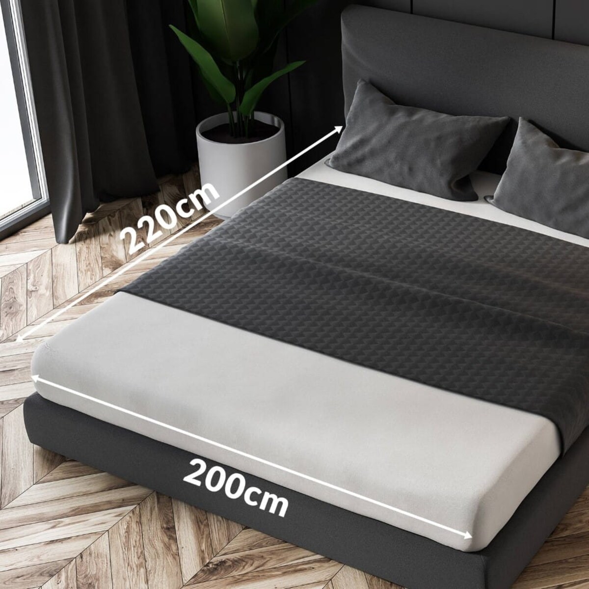 Prześcieradło frotte z gumką 200x220 kolor czerwony