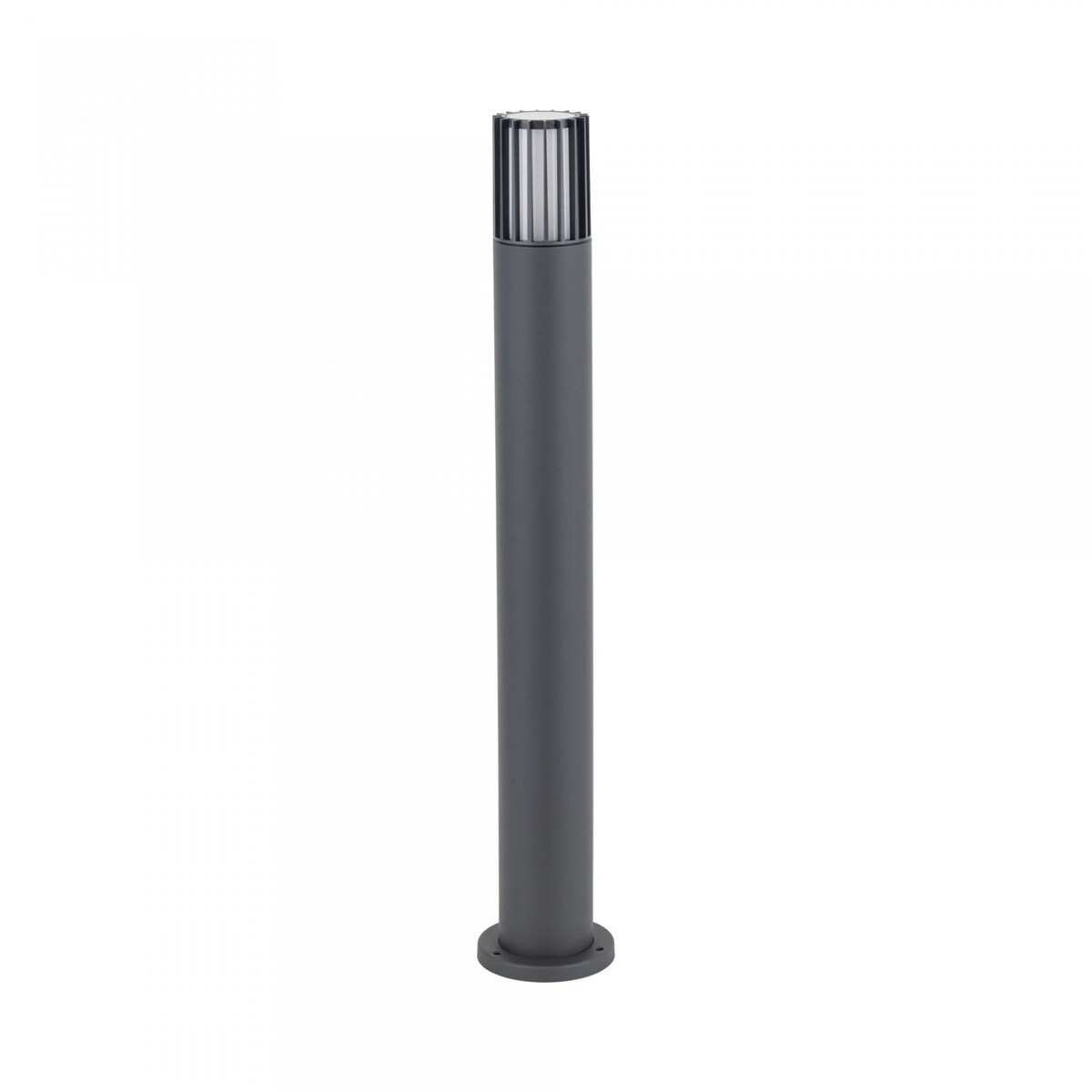 Lampa zewnętrzna słupek ogrodowy TK Lighting RIBO GRAY IP54 E27 80 cm aluminiowa szaro-biała do ogrodu i na podjazd