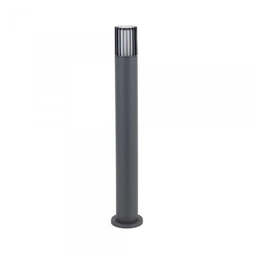 Lampa zewnętrzna słupek ogrodowy TK Lighting RIBO GRAY IP54 E27 80 cm aluminiowa szaro-biała do ogrodu i na podjazd
