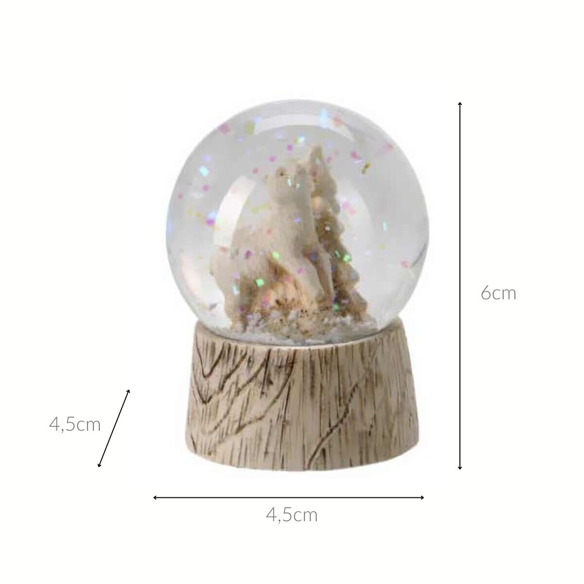 Kula śnieżna ze zwierzątkiem, Ø 4,5 cm