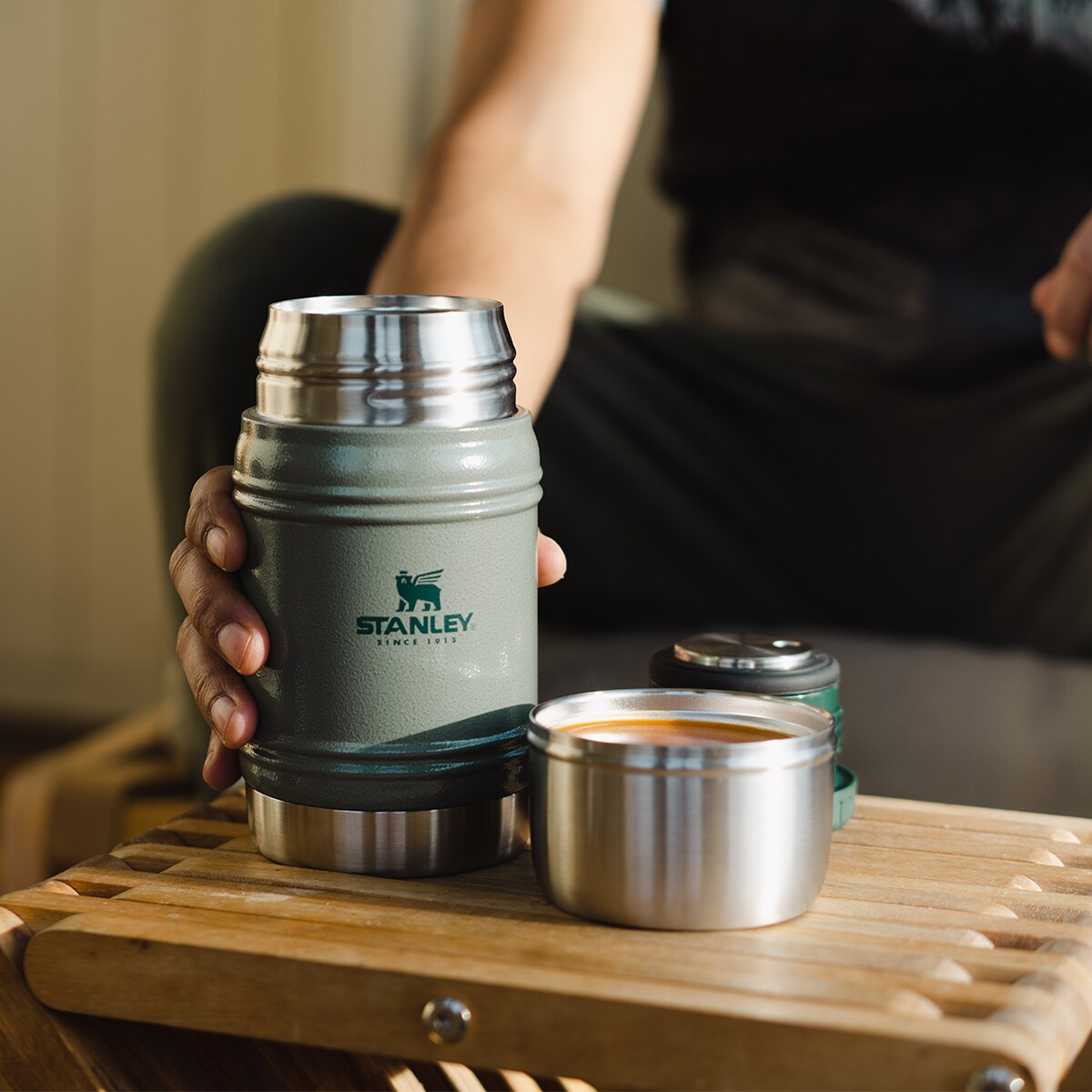 Termos obiadowy THE ARTISAN 0,5 l - HAMMERTONE GREEN / Stanley