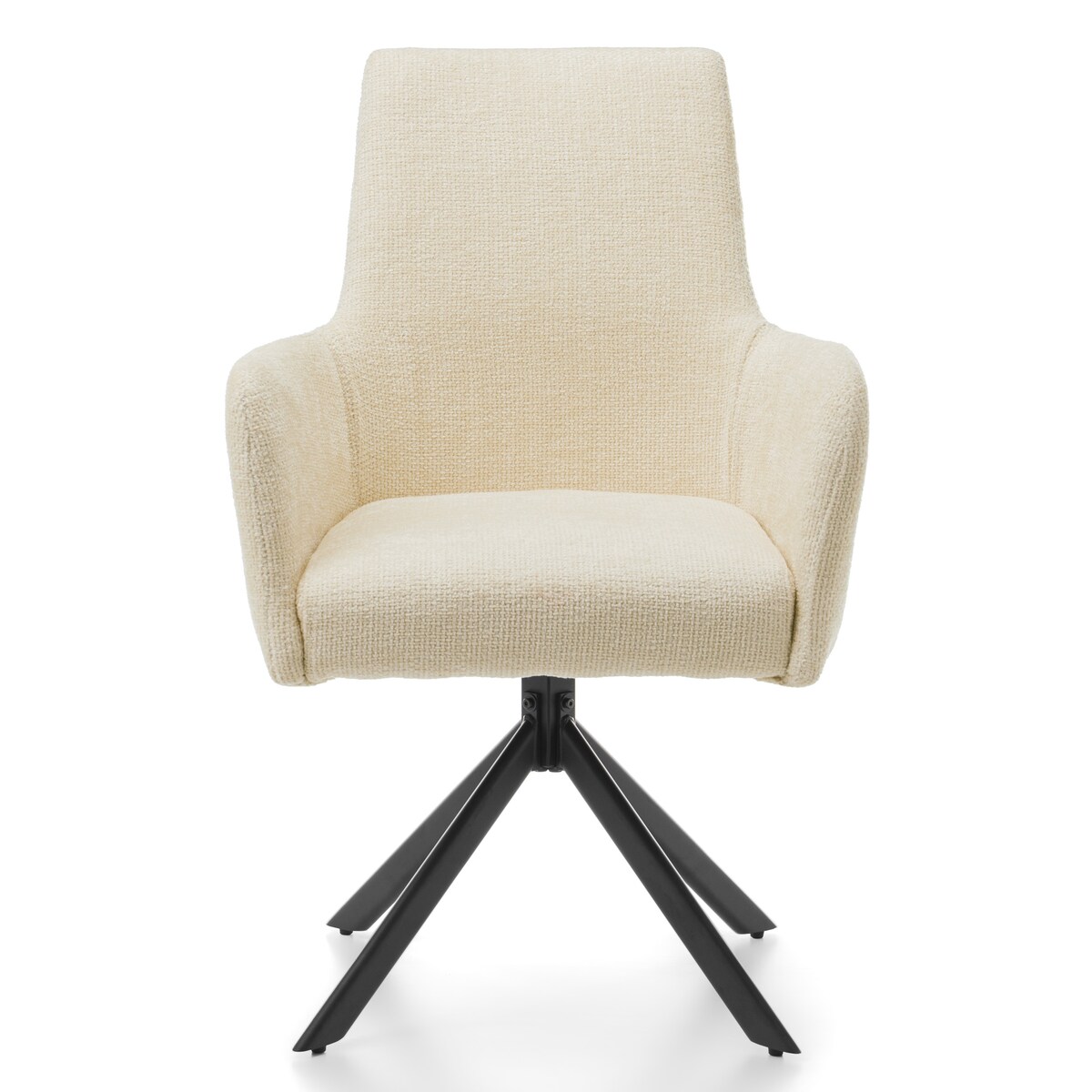 Krzesło tapicerowane szenilowe welurowe glamour do salonu TITO jasnobeżowe